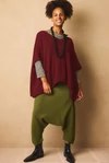 Oversize poncsó pulóver