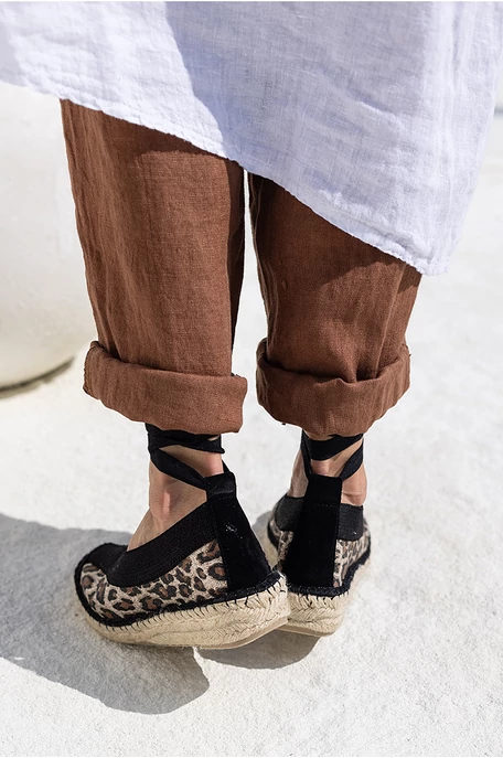 Állatmintás espadrilles cipő