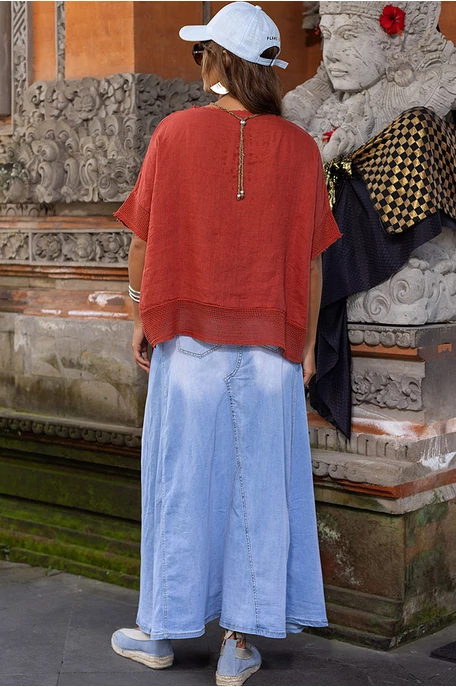 A vonalú maxi farmer alj