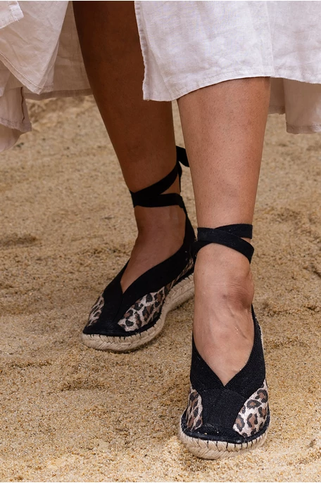 Állatmintás espadrilles cipő