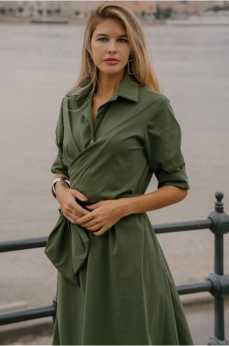 Átlapolós galléros maxi ingruha