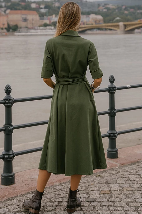 Átlapolós galléros maxi ingruha