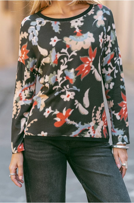 Mintás felső passzéval