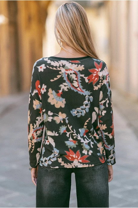 Mintás felső passzéval