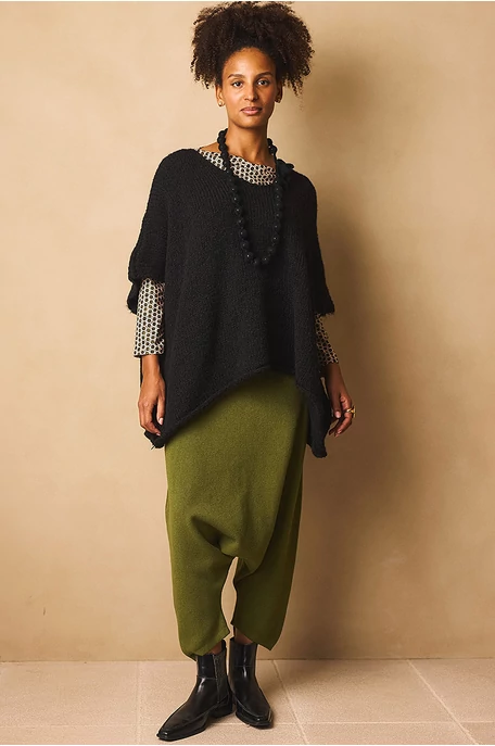 Oversize poncsó pulóver