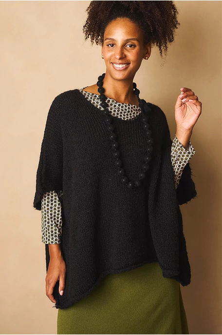 Oversize poncsó pulóver