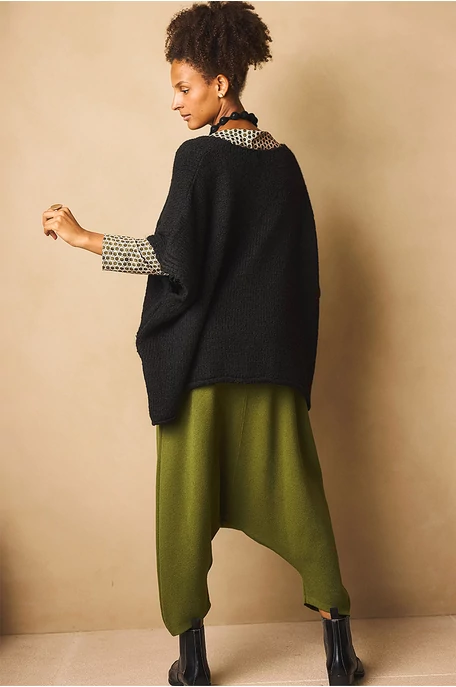 Oversize poncsó pulóver