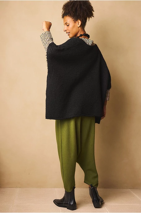 Oversize poncsó pulóver