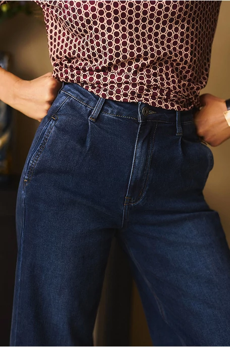 Bőszárú trapéz farmer