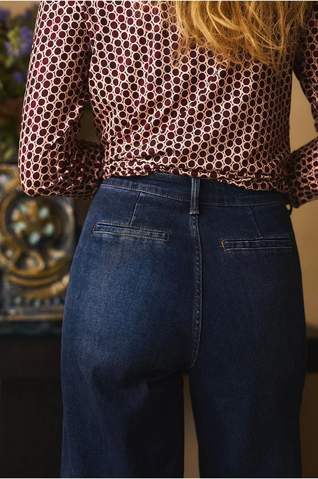 Bőszárú trapéz farmer