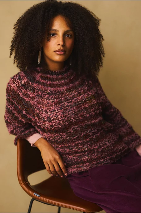 Melírozott pulóver