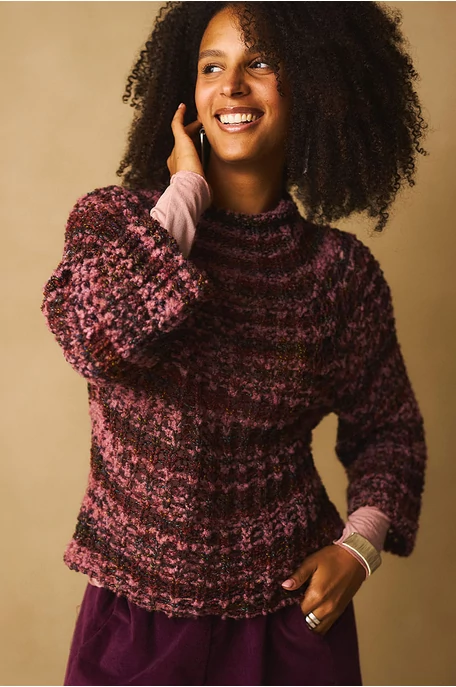 Melírozott pulóver