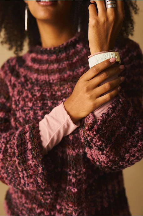 Melírozott pulóver