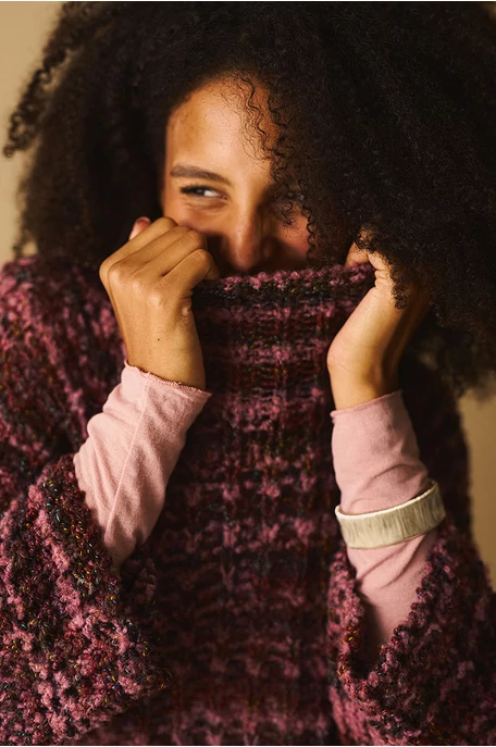 Melírozott pulóver