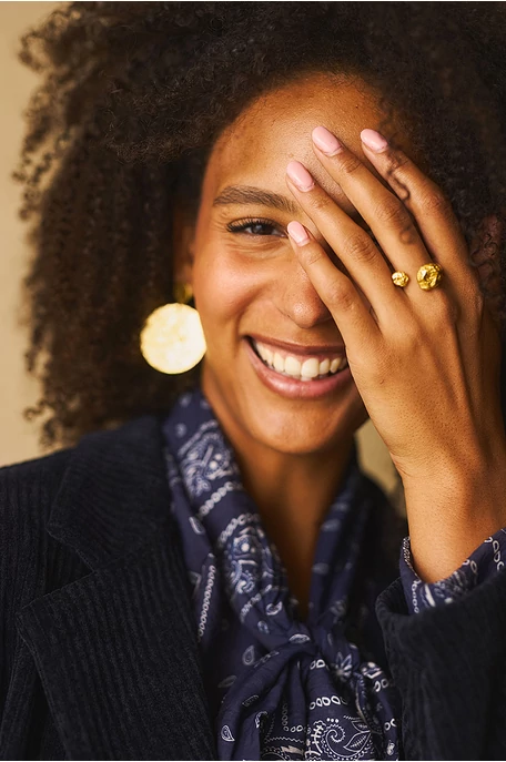 Rusztikus medálos gyűrű