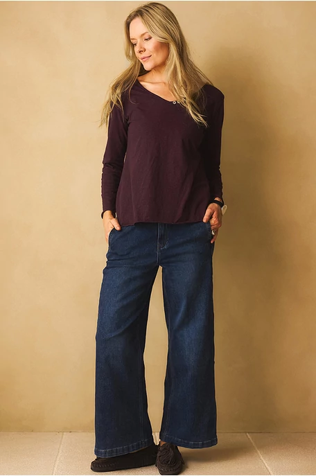 Bőszárú trapéz farmer