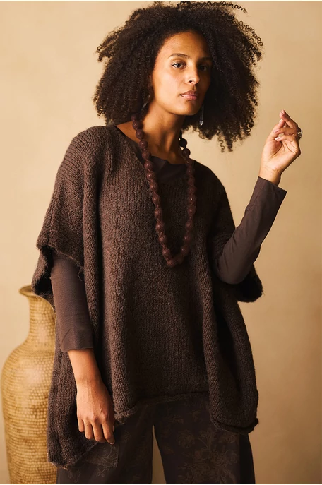 Oversize poncsó pulóver