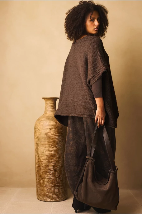 Oversize poncsó pulóver