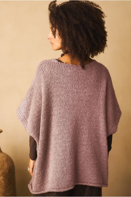 Oversize poncsó pulóver