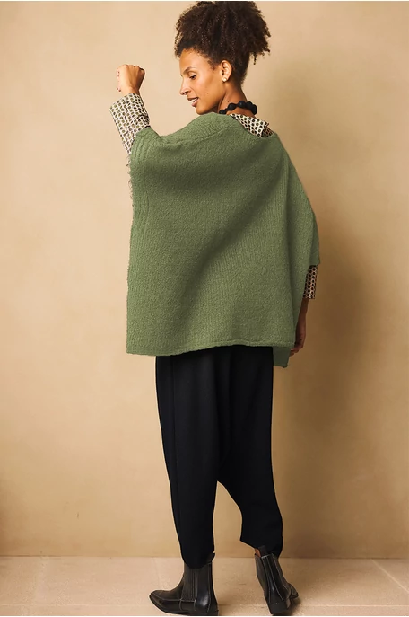 Oversize poncsó pulóver