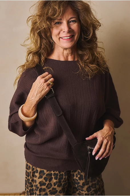 Denevér ujjú pulóver