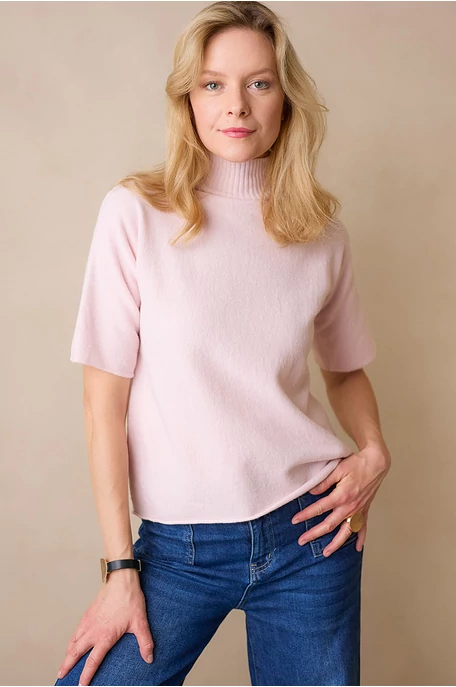 Garbó pulóver rövid T-ujjal