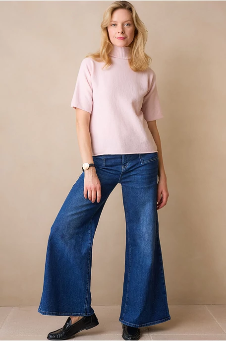 Bőszárú trapéz farmer