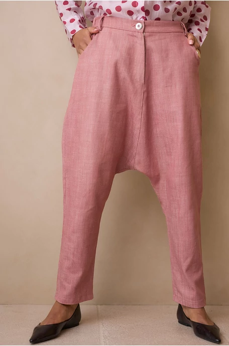 Ülepes szövetnadrág