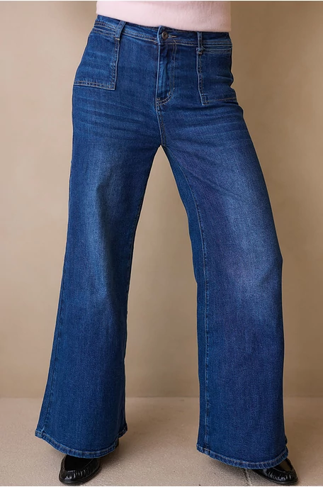 Bőszárú trapéz farmer