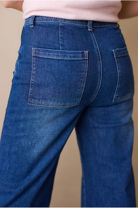 Bőszárú trapéz farmer