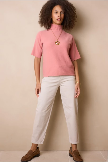 Garbó pulóver rövid T-ujjal