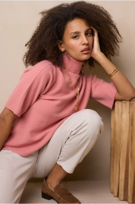 Garbó pulóver rövid T-ujjal