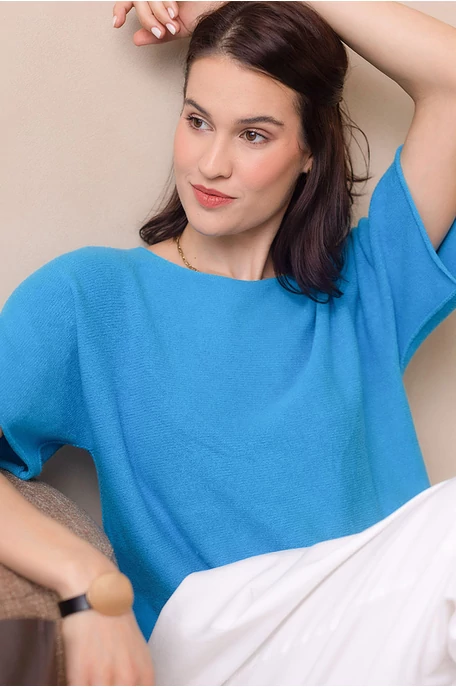 Lezser rövidujjas kötött felső