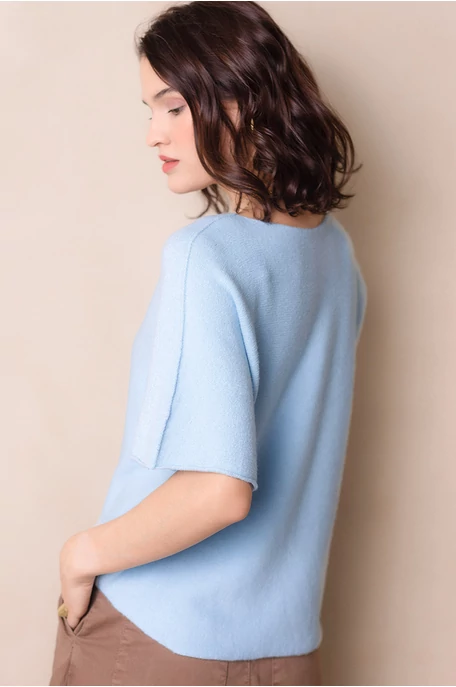 Lezser rövidujjas kötött felső