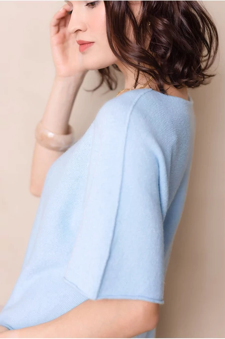 Lezser rövidujjas kötött felső