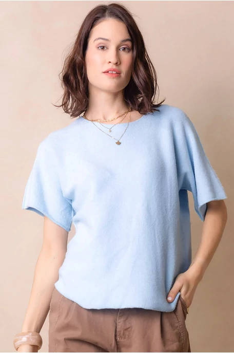 Lezser rövidujjas kötött felső