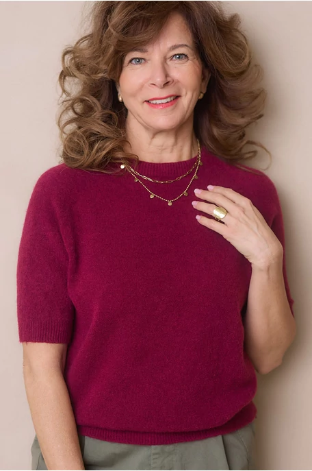 Kötött rövid ujjú felső