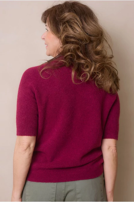 Kötött rövid ujjú felső