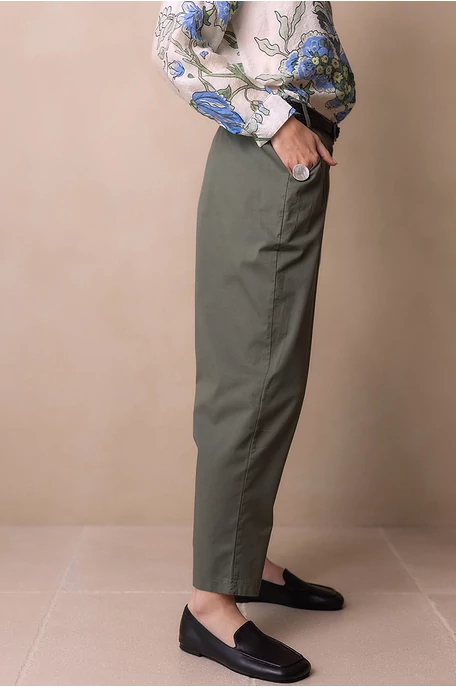 Ülepes vászon nadrág