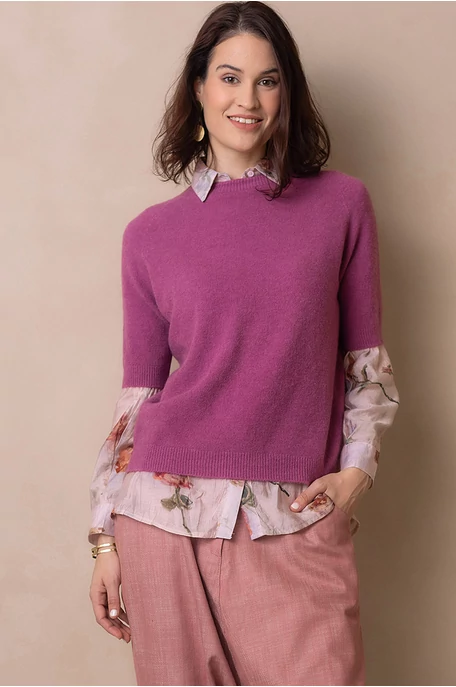 Kötött rövid ujjú felső