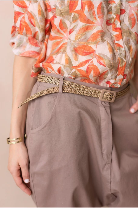 Ülepes vászon nadrág