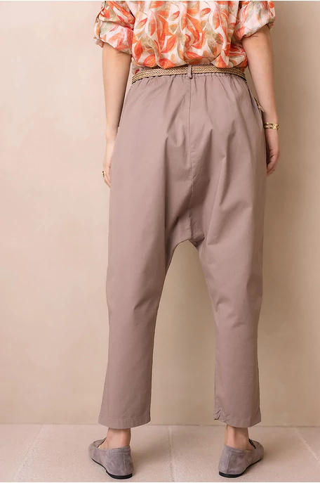 Ülepes vászon nadrág