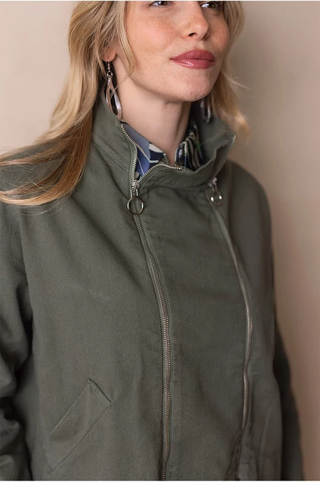 Vászonkabát cipzárokkal