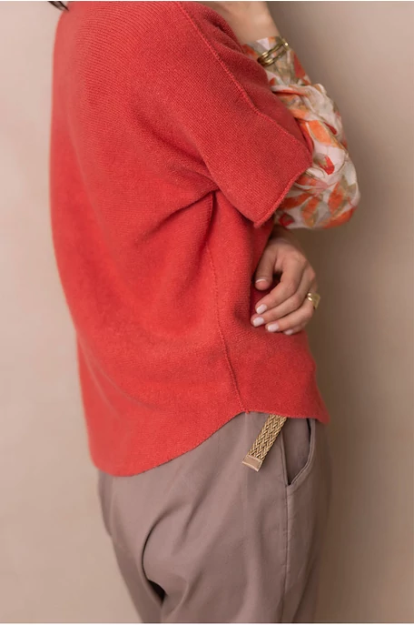 Lezser rövidujjas kötött felső