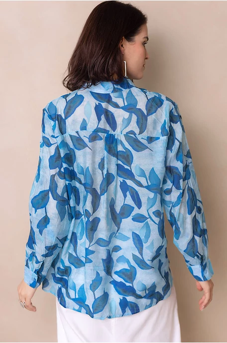 Levél mintás blúz