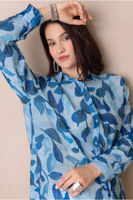 Levél mintás blúz