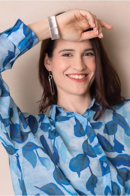 Levél mintás blúz