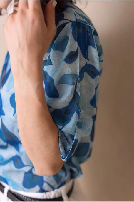 Levél mintás blúz