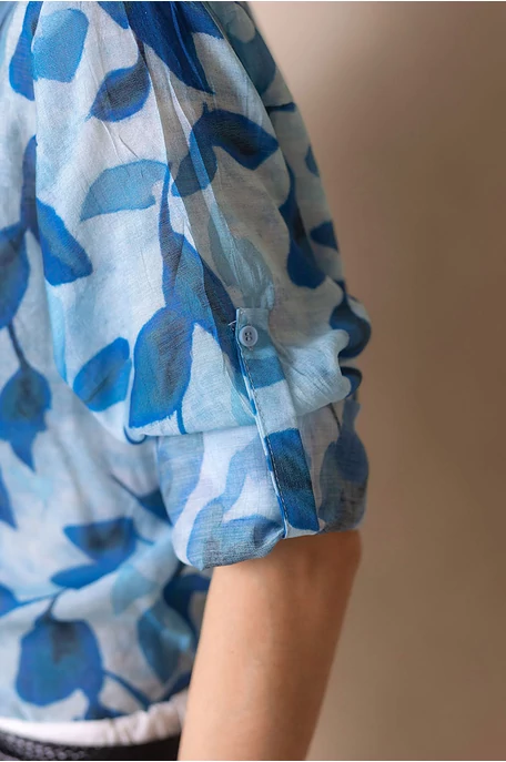 Levél mintás blúz