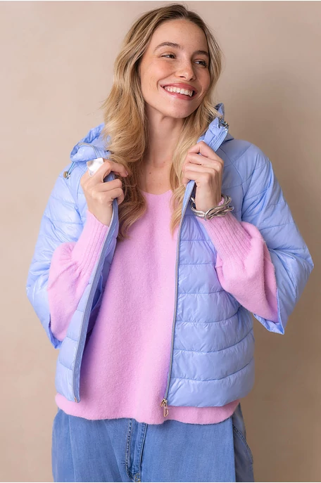 Pulóver puffos ujjal